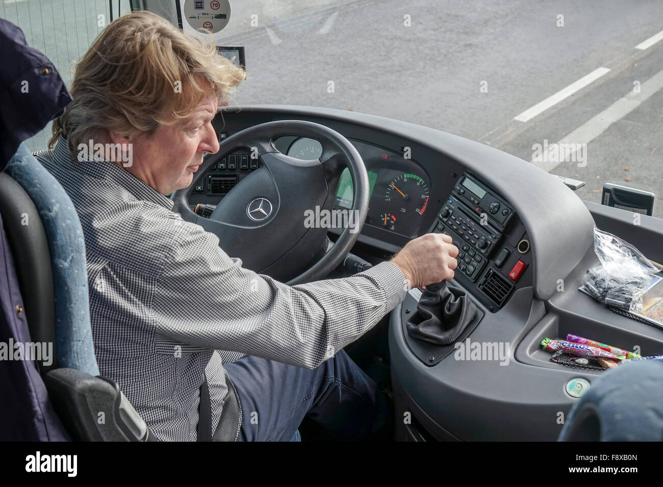 Bus driver cabin hi-res stock photography and images - Alamy
