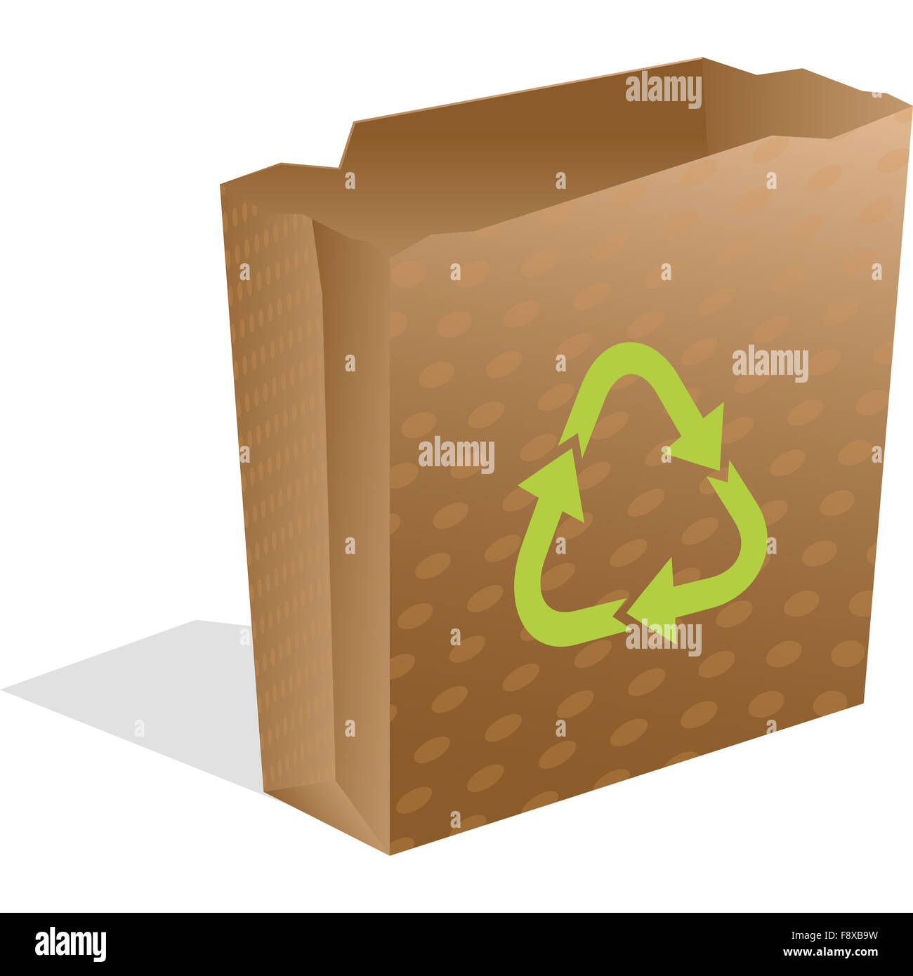 recycling paper bag Stock Photo