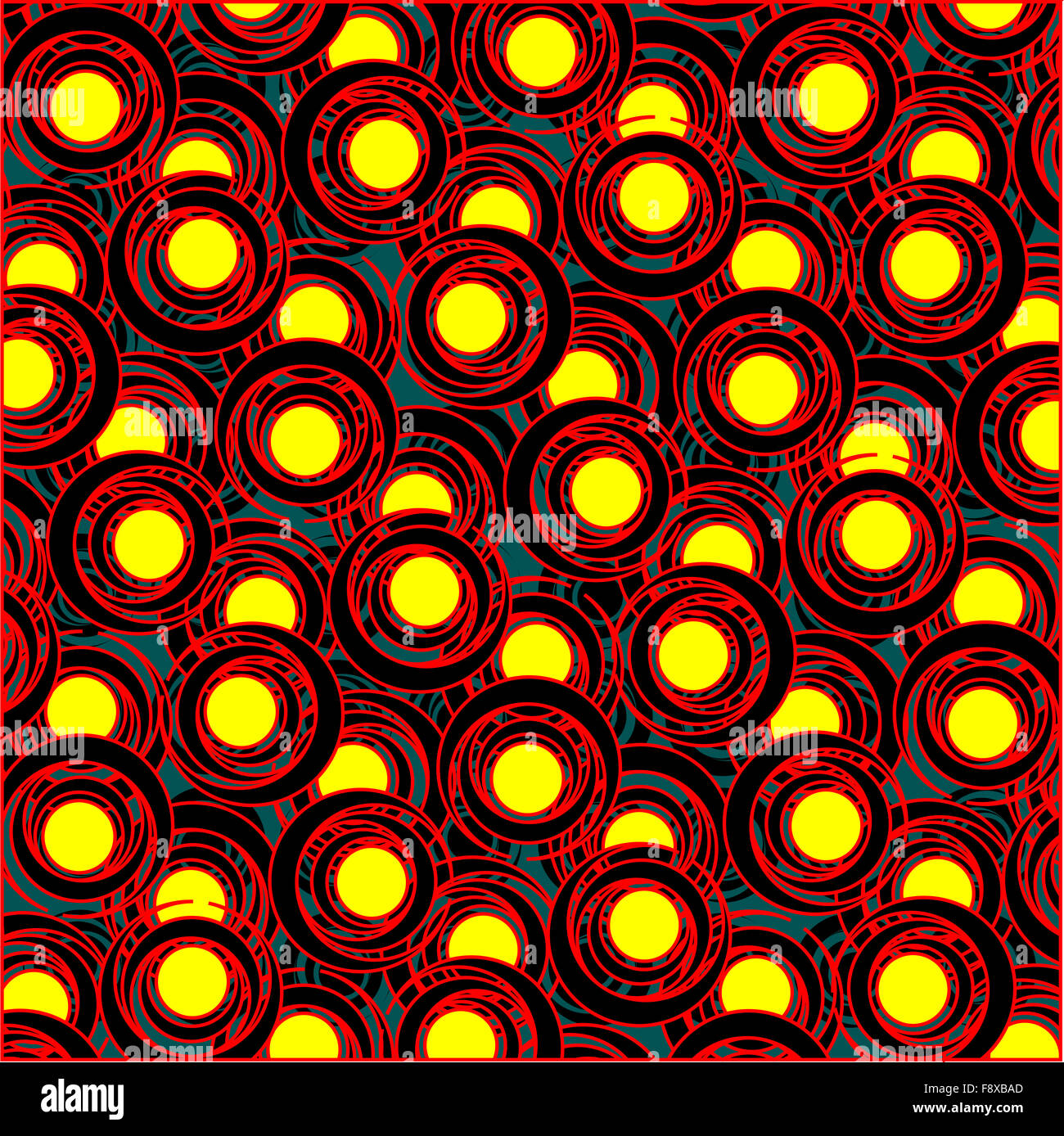red and yellow circle pattern Stock Photo - Alamy