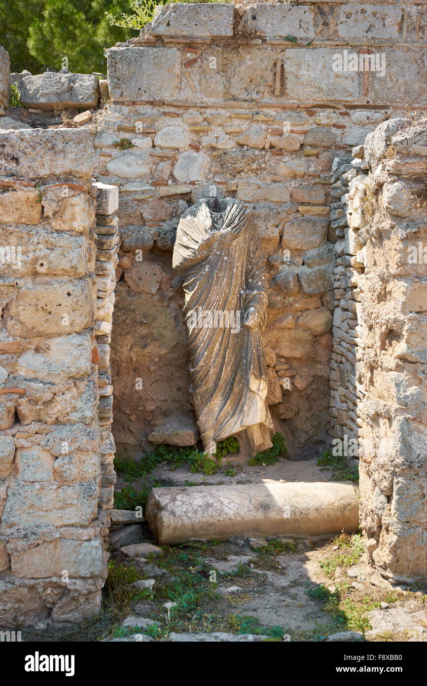 Ruins of the ancient city of Corinth, Greece Stock Photo