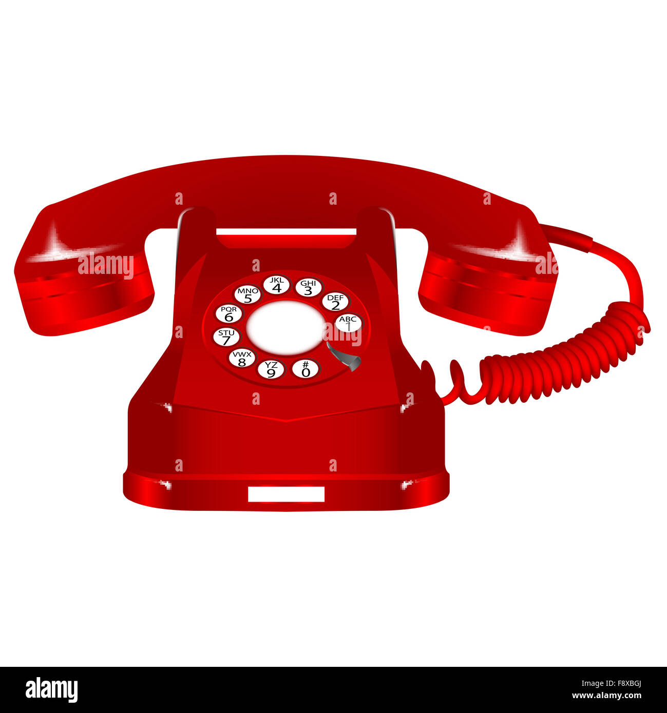 retro red telephone Stock Photo Alamy