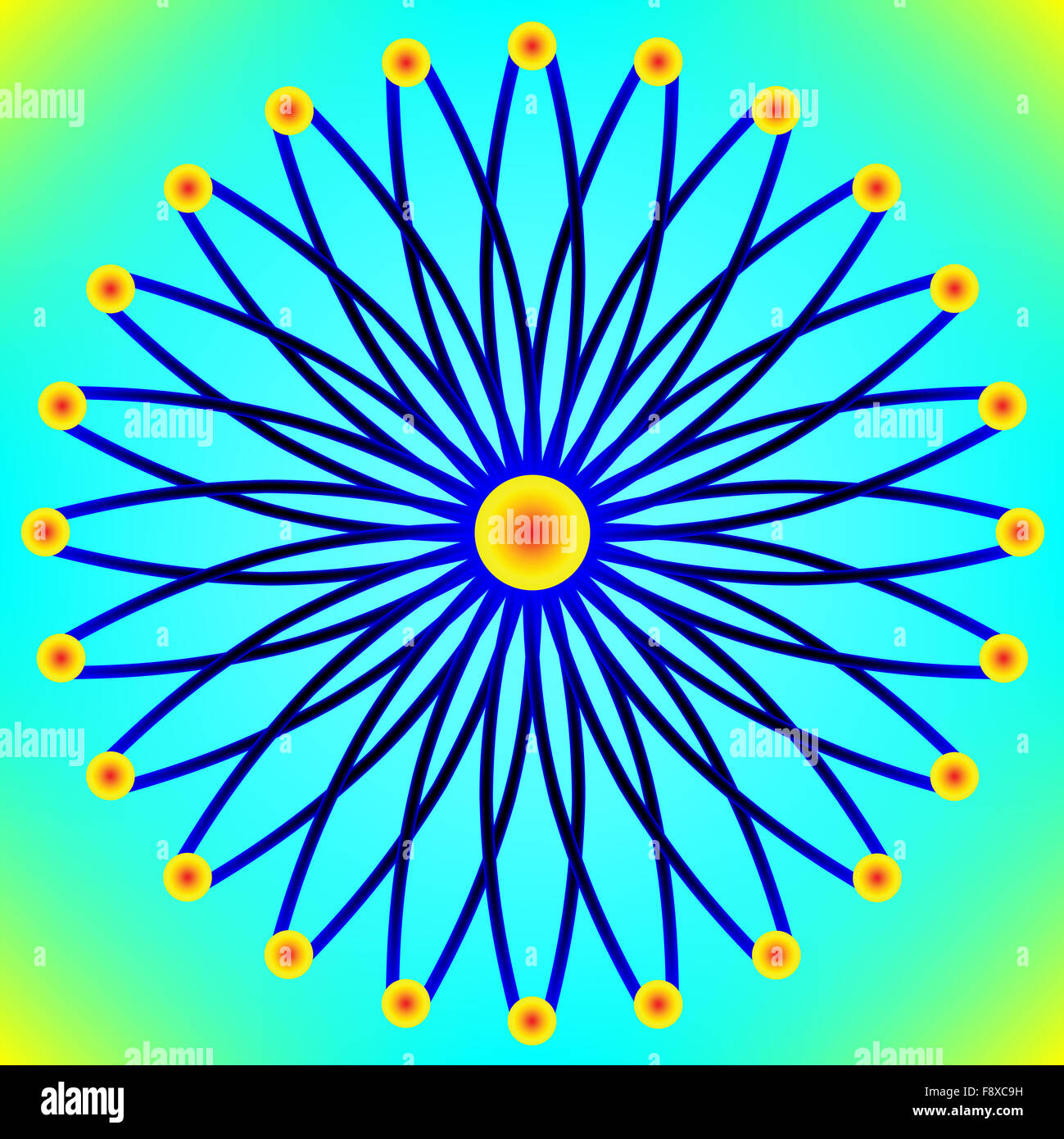 stylized sun background 2 Stock Photo - Alamy