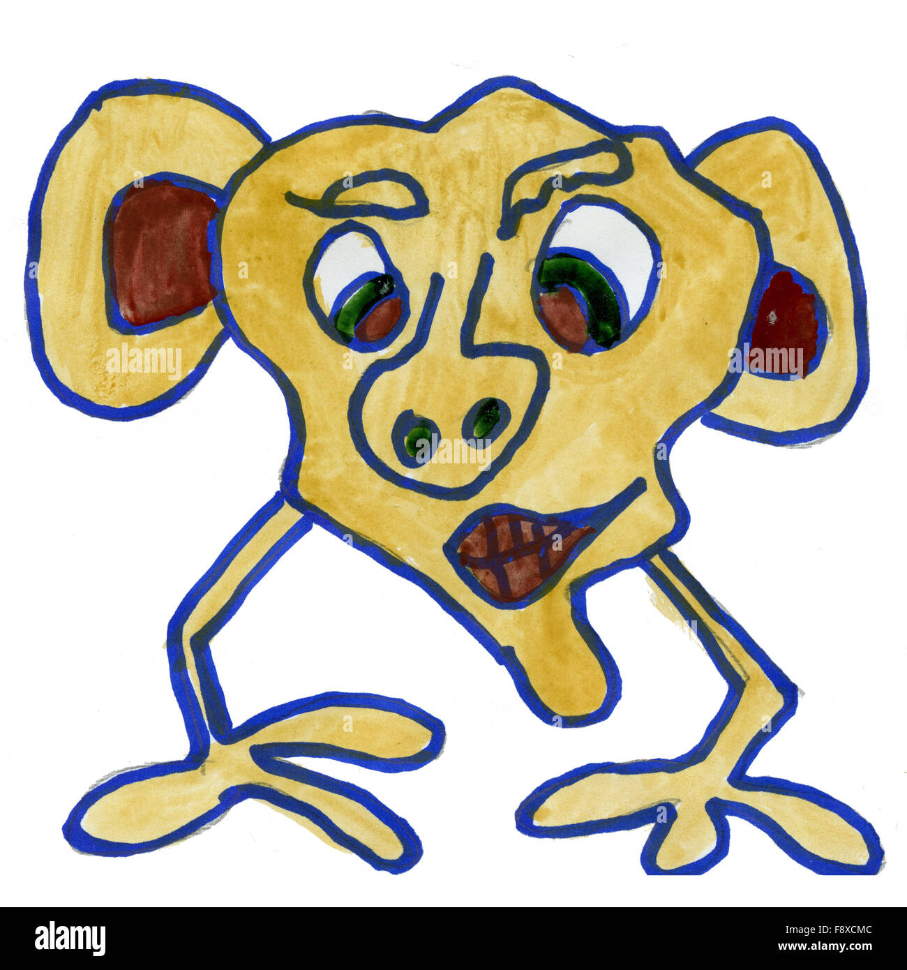 Cartoon character furry monster hi-res stock photography and images - Alamy