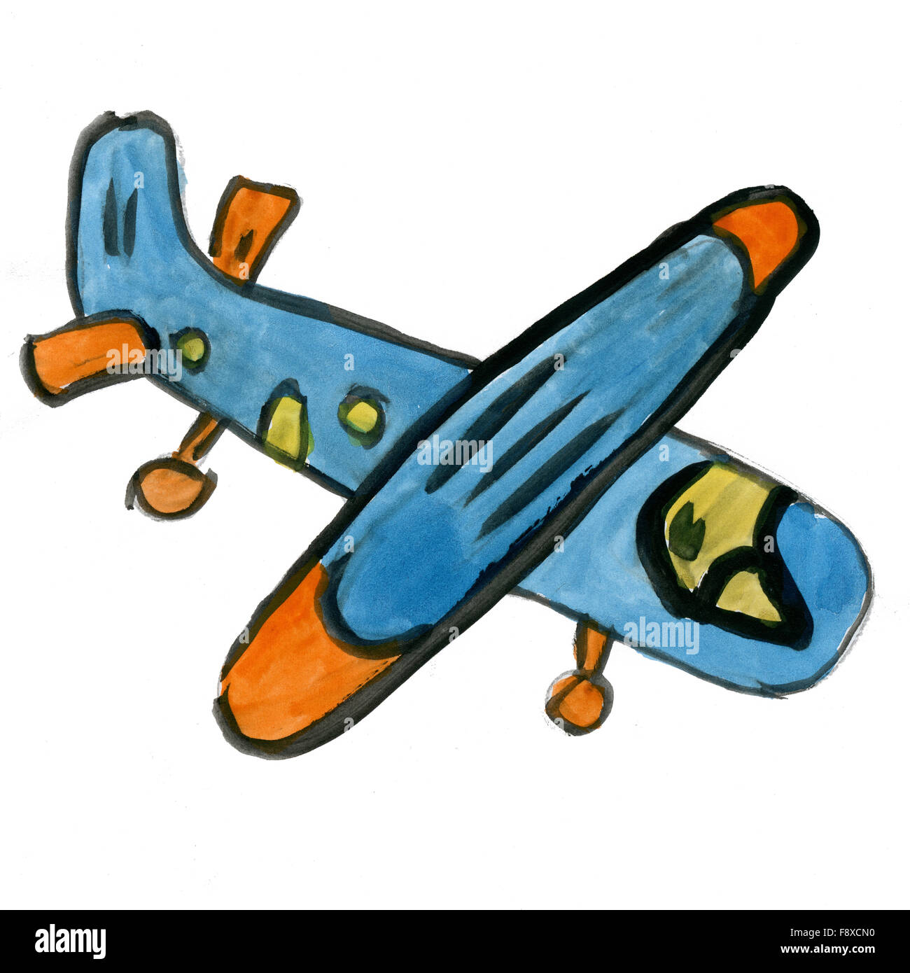 Plane isolated on a white background Stock Photo - Alamy