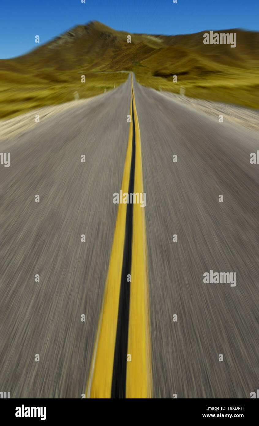 Open Stretch Of Road Stock Photo Alamy