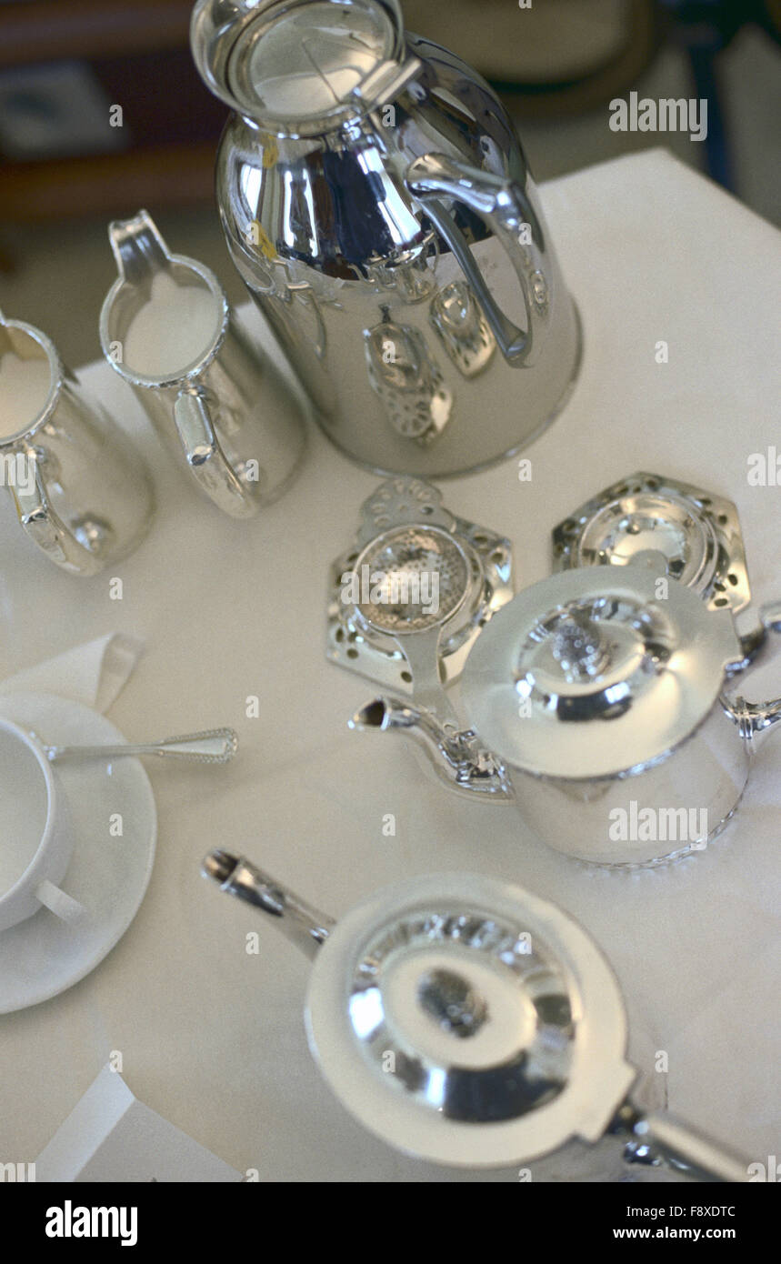 Silver tea service hires stock photography and images Alamy