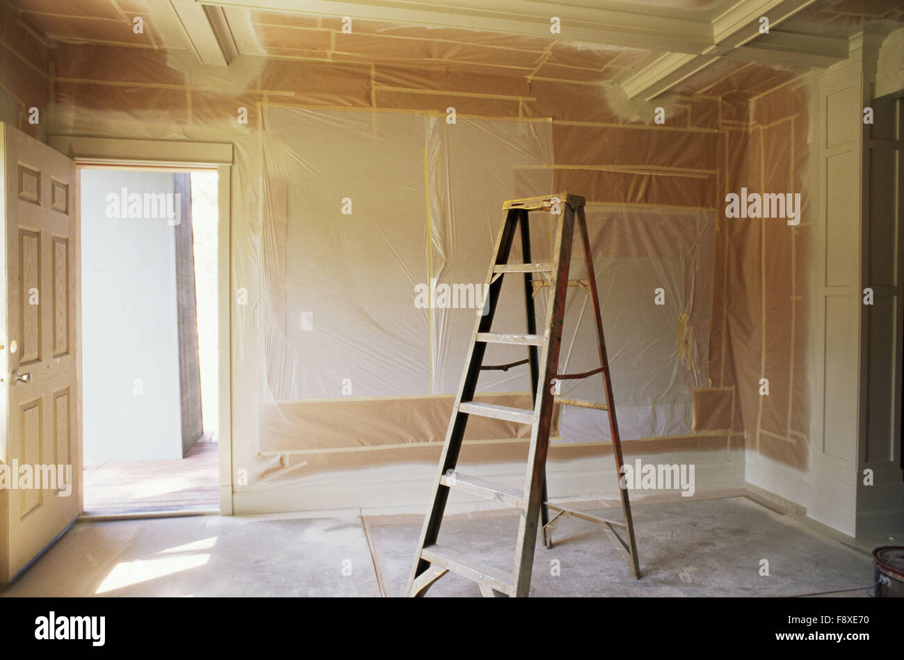 Interior Room Being Painted Stock Photo Alamy
