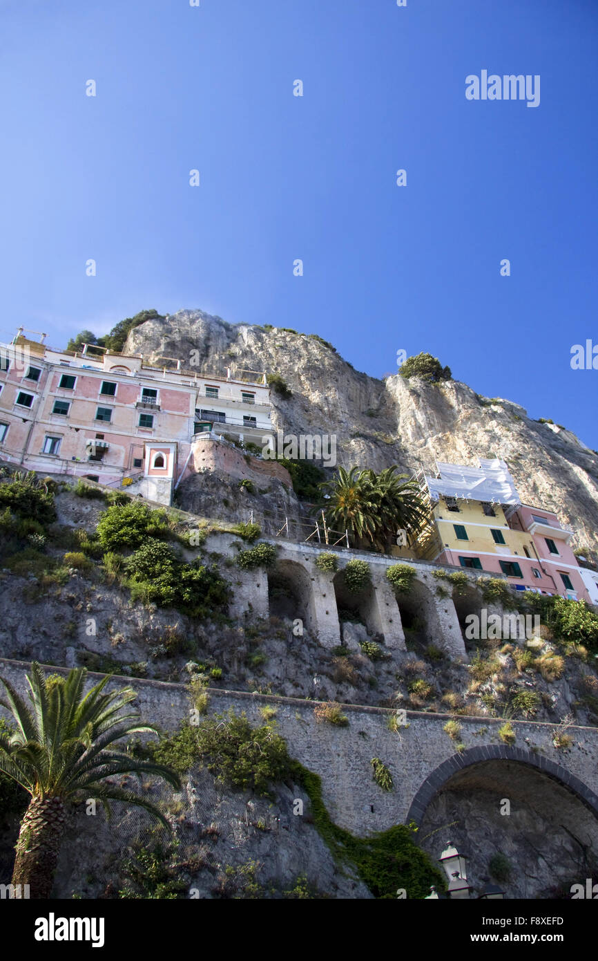 Houses in Amalfi Stock Photo Alamy