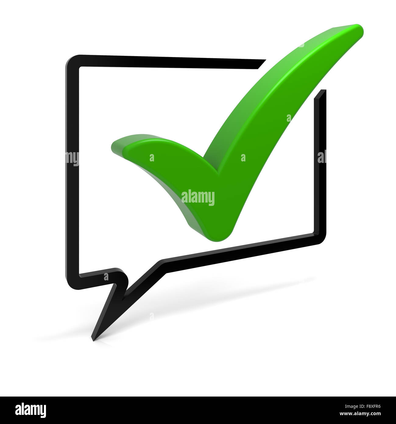Check chat bubble hi-res stock photography and images - Alamy