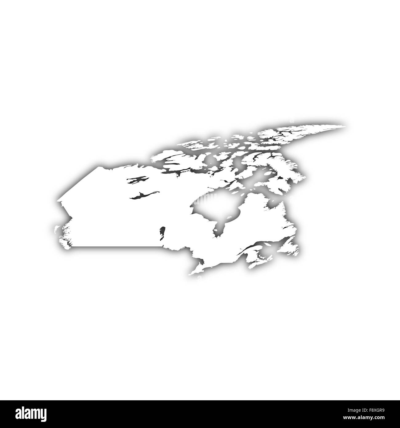 Canada map Black and White Stock Photos & Images - Alamy