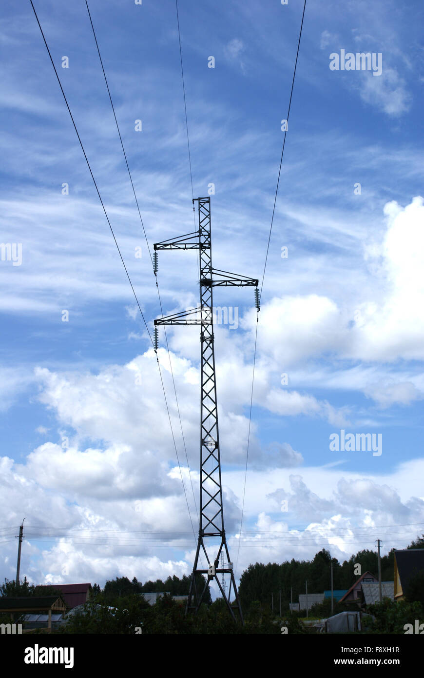 power supply line Stock Photo Alamy