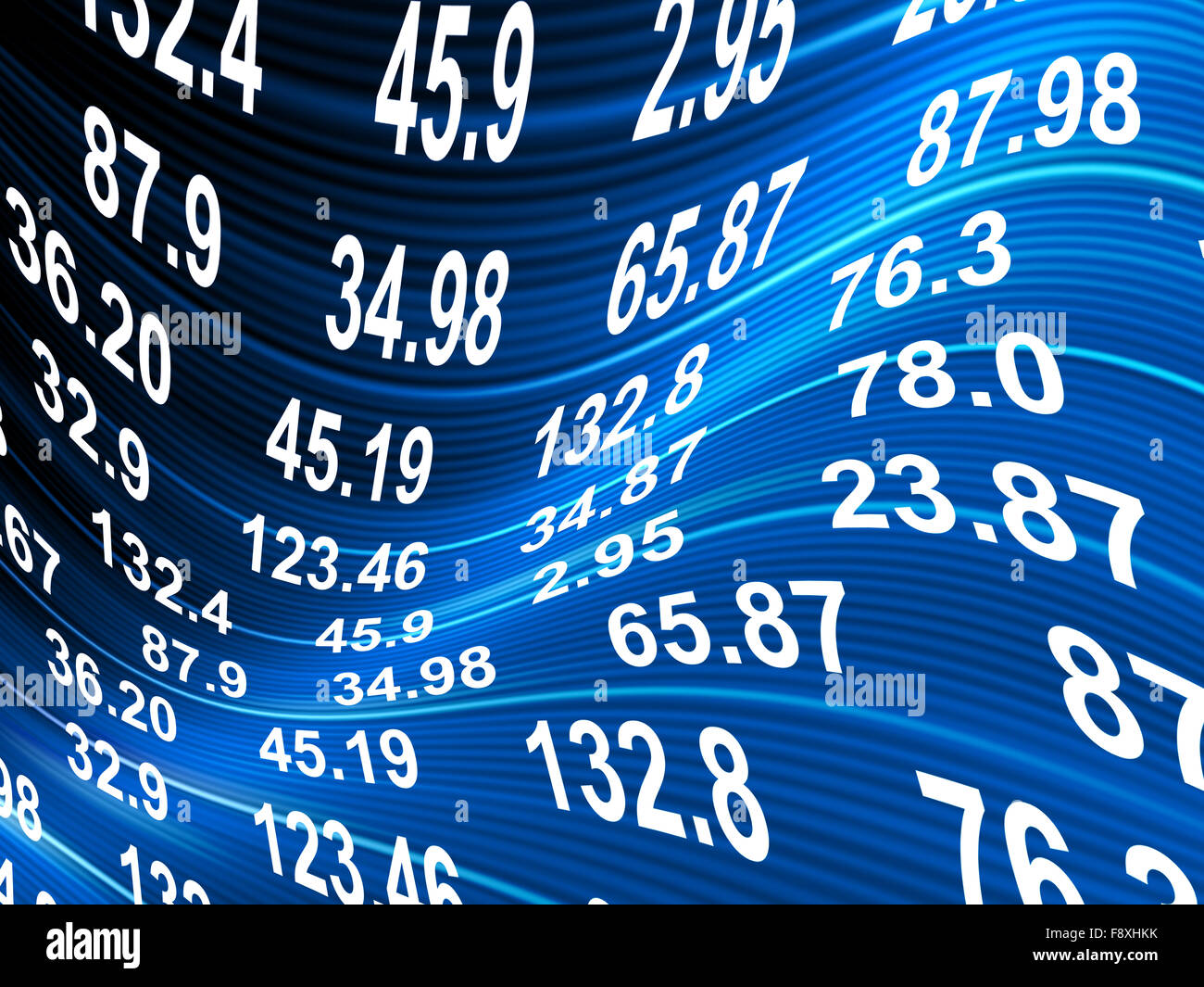 Blue numbers illustration hi-res stock photography and images - Alamy