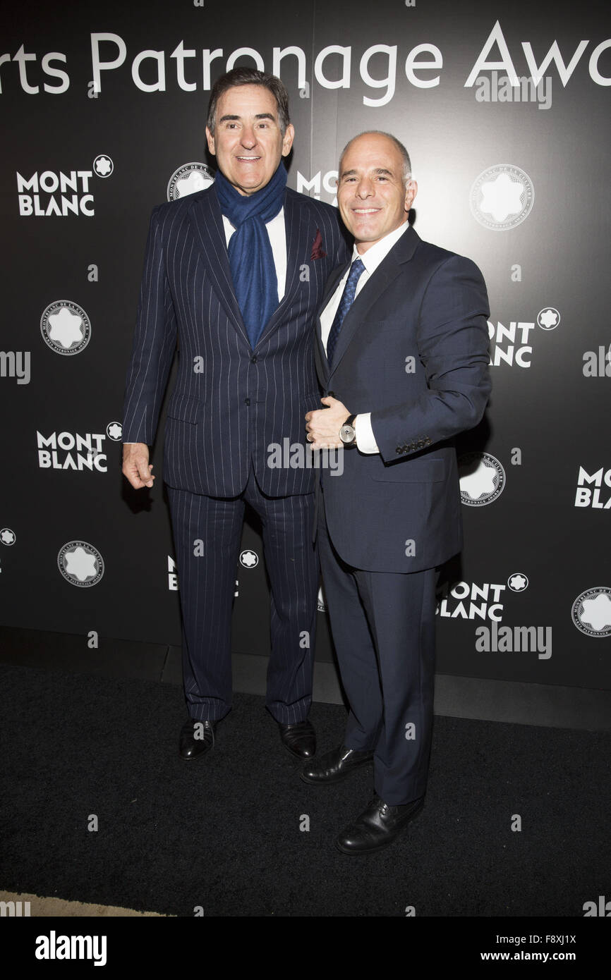 24th Anniversary Year Of Montblanc De La Culture Arts Patronage Awards at Kappo Masa - Arrivals  Featuring: Peter M. Brant, Mike Giannattasio Where: New York, New York, United States When: 10 Nov 2015 Stock Photo