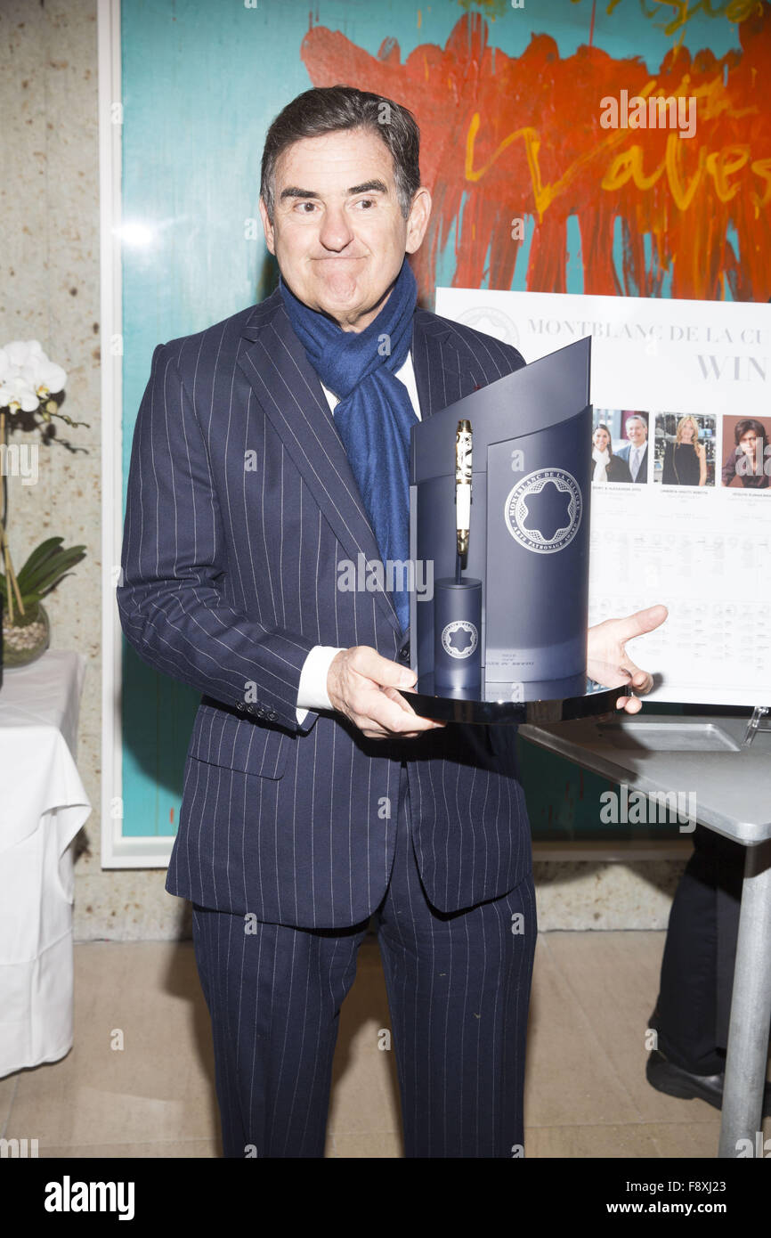 24th Anniversary Year Of Montblanc De La Culture Arts Patronage Awards at Kappo Masa - Arrivals  Featuring: Peter M. Brant Where: New York, New York, United States When: 10 Nov 2015 Stock Photo