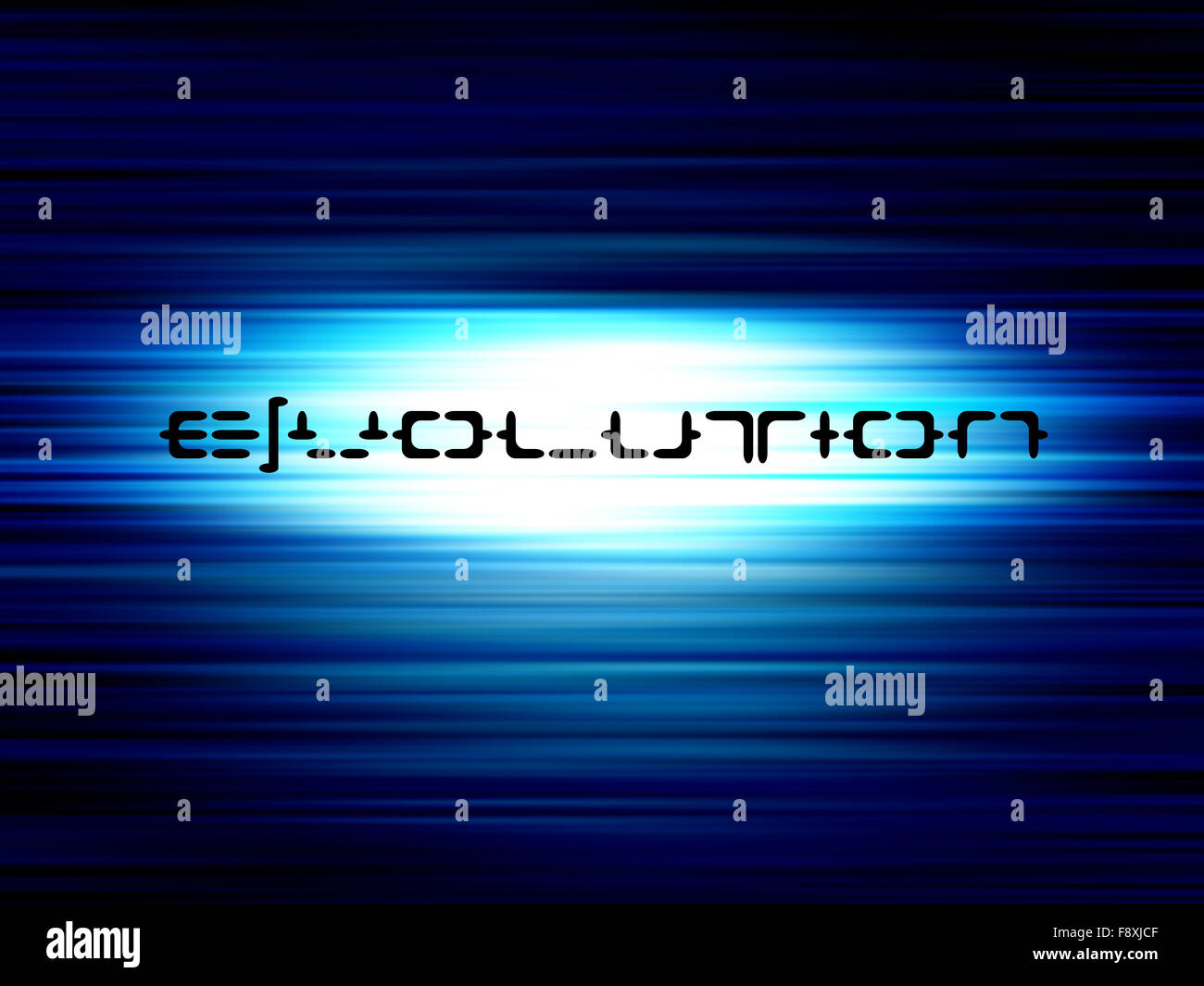 blue evolution Stock Photo