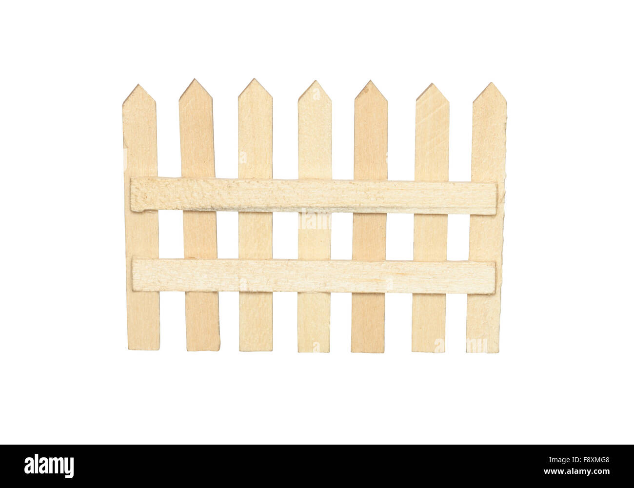 Toy Wooden Fence Stock Photo