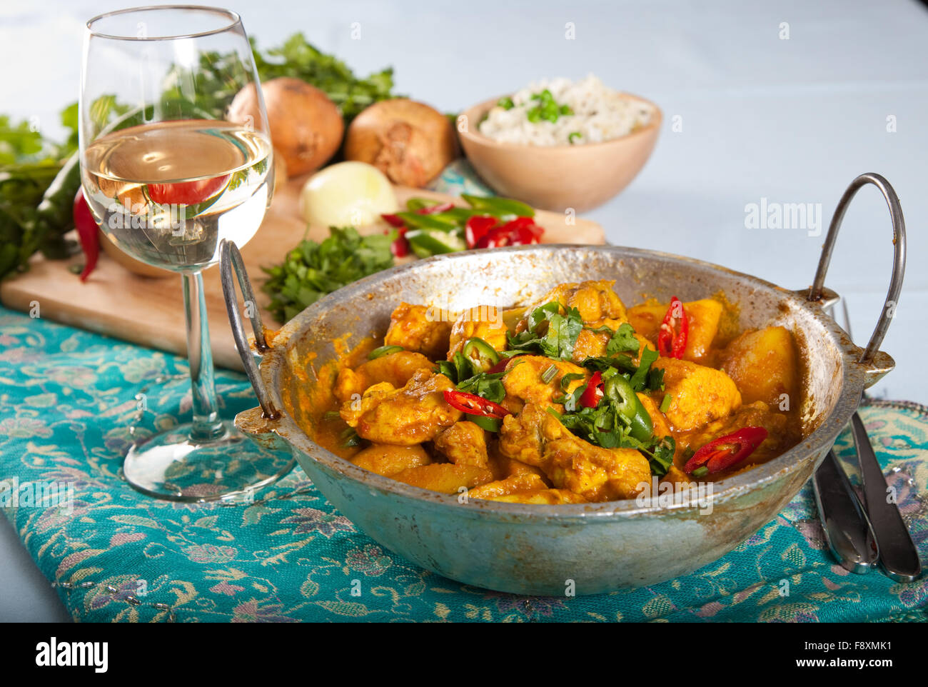 Delicious Indian dishes Stock Photo - Alamy