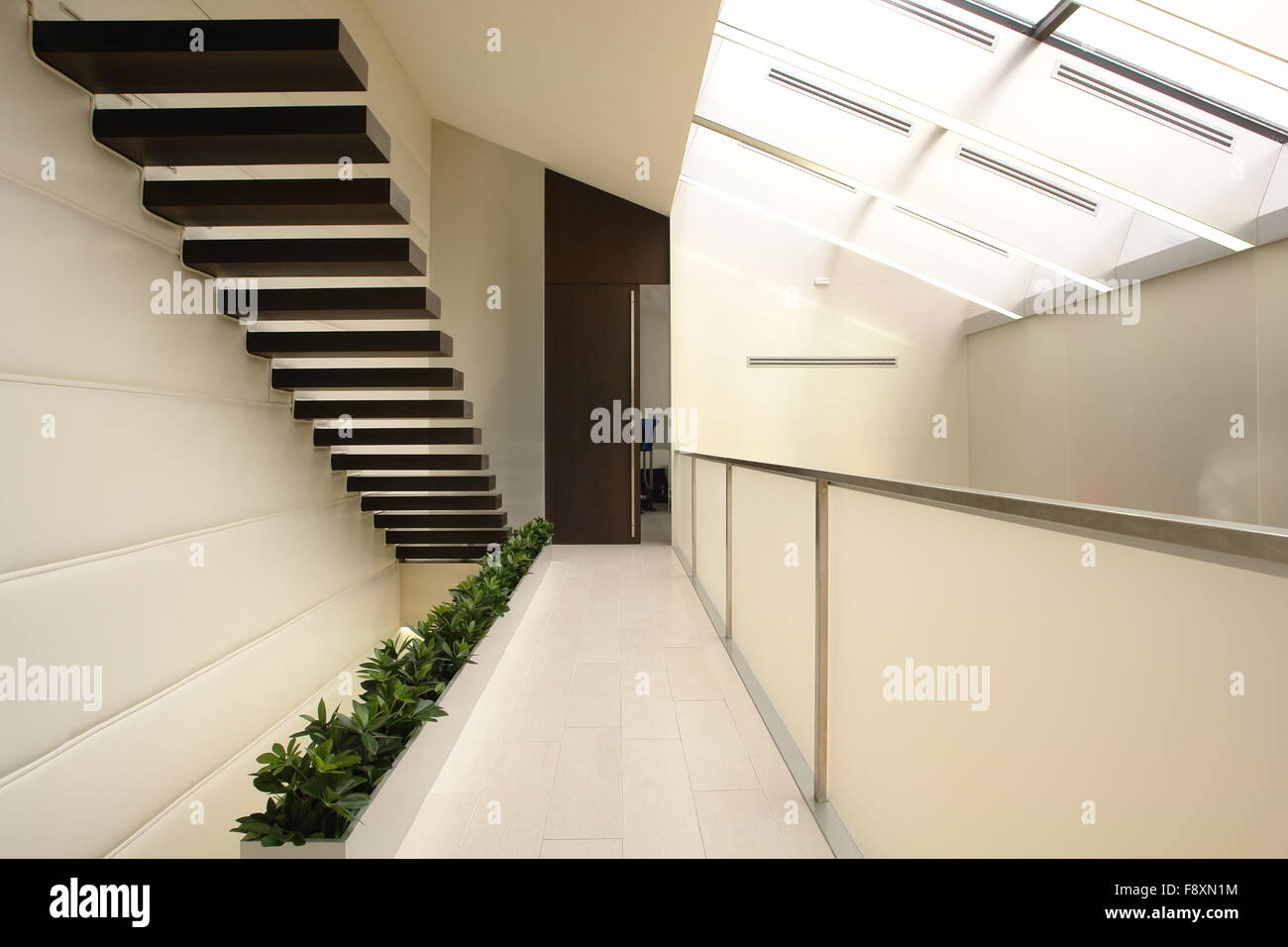 corridor with stair in perspective Stock Photo - Alamy