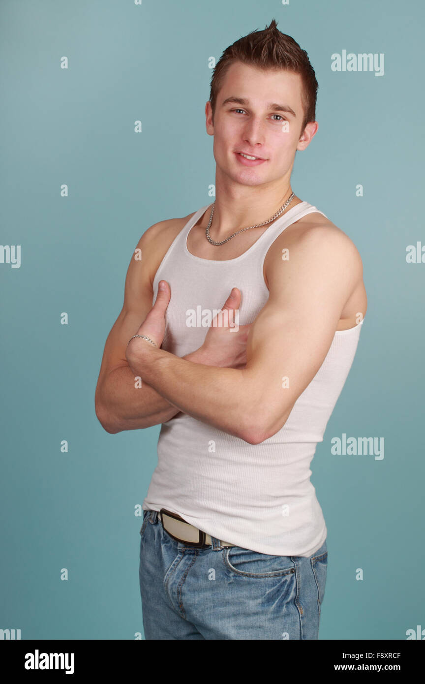 Young fit caucasian man hi-res stock photography and images - Alamy