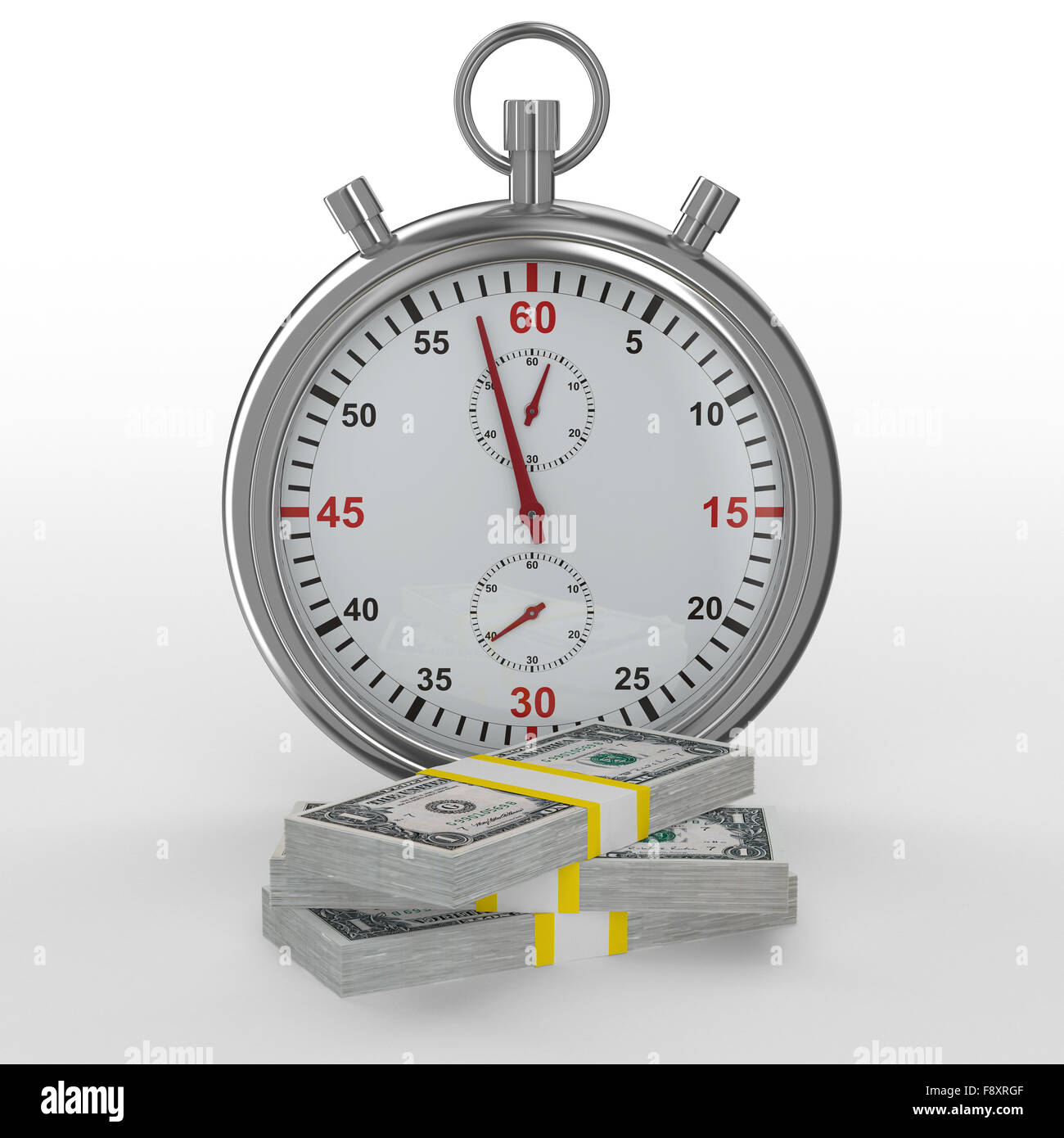 Time is money. Isolated image on white Stock Photo Alamy