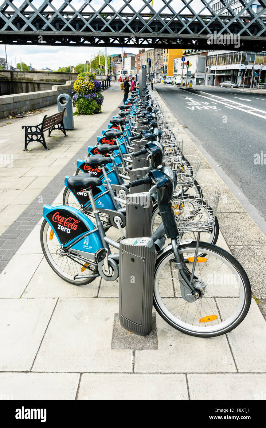 CocaCola Zero Dublinbikes a bike rental system in Dublin, Ireland Stock Photo Alamy