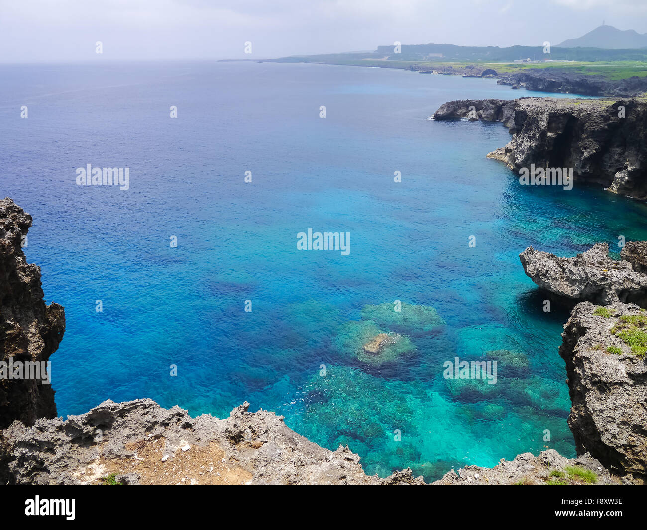 Cape Umahana in Yonaguni Island Stock Photo
