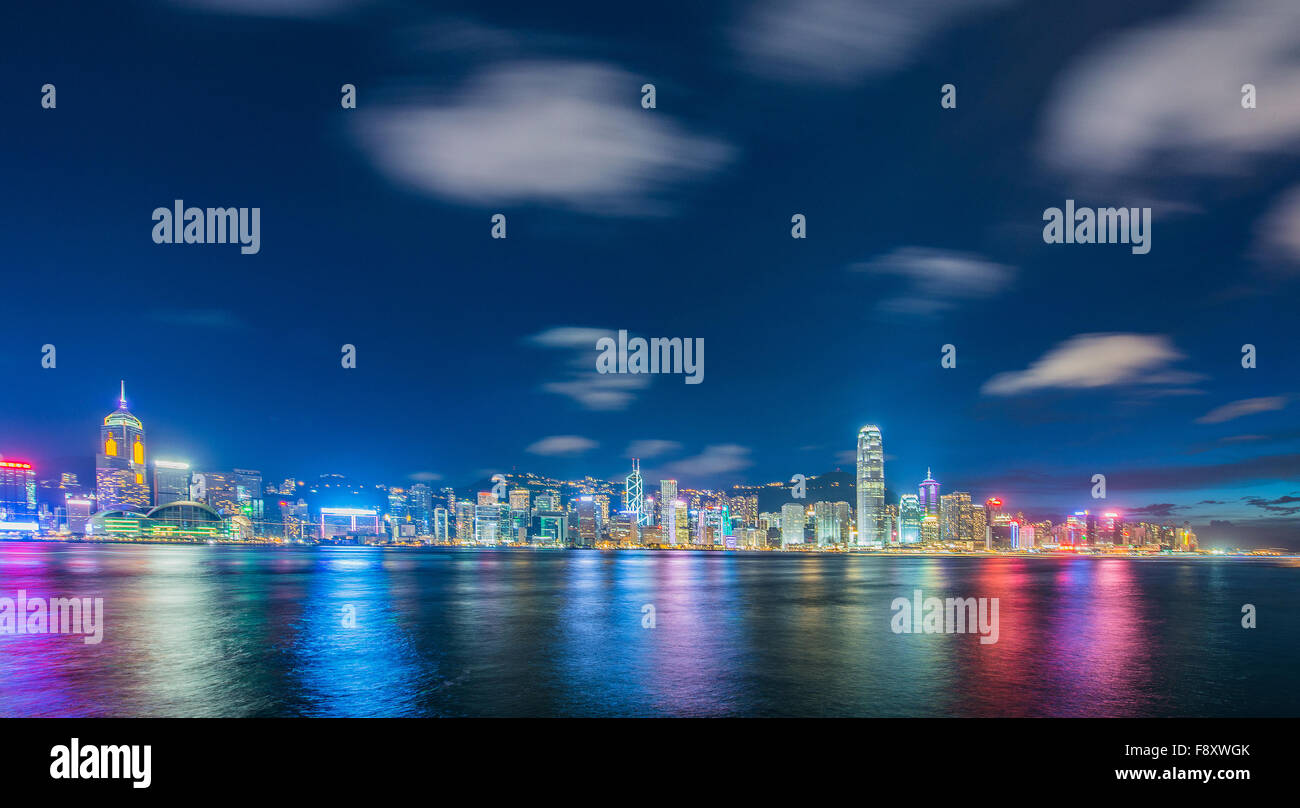 View of Hong Kong during sunset hours Stock Photo - Alamy