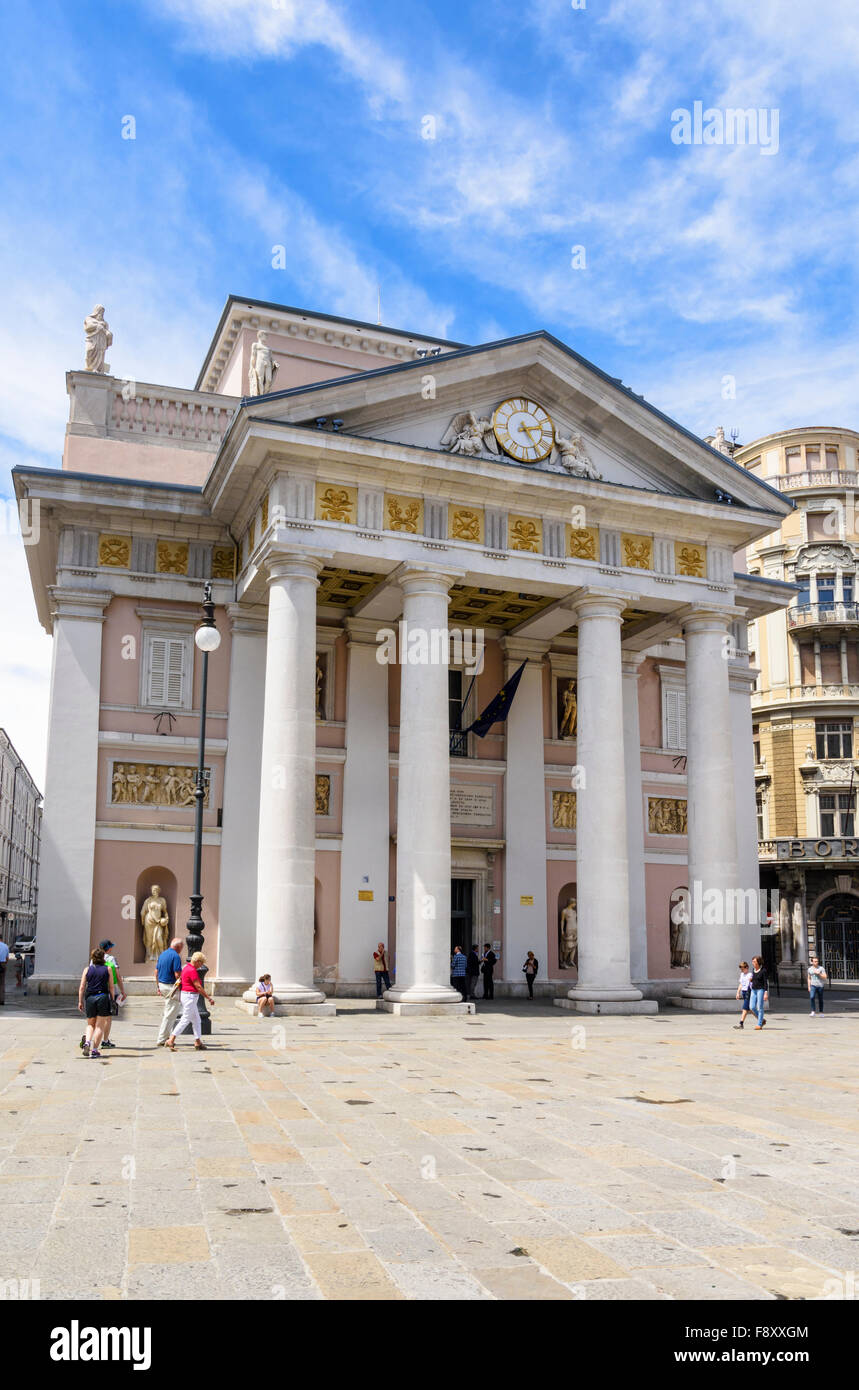 The Palazzo della Borsa Vecchia, Piazza della Borsa, Trieste, Italy Stock Photo