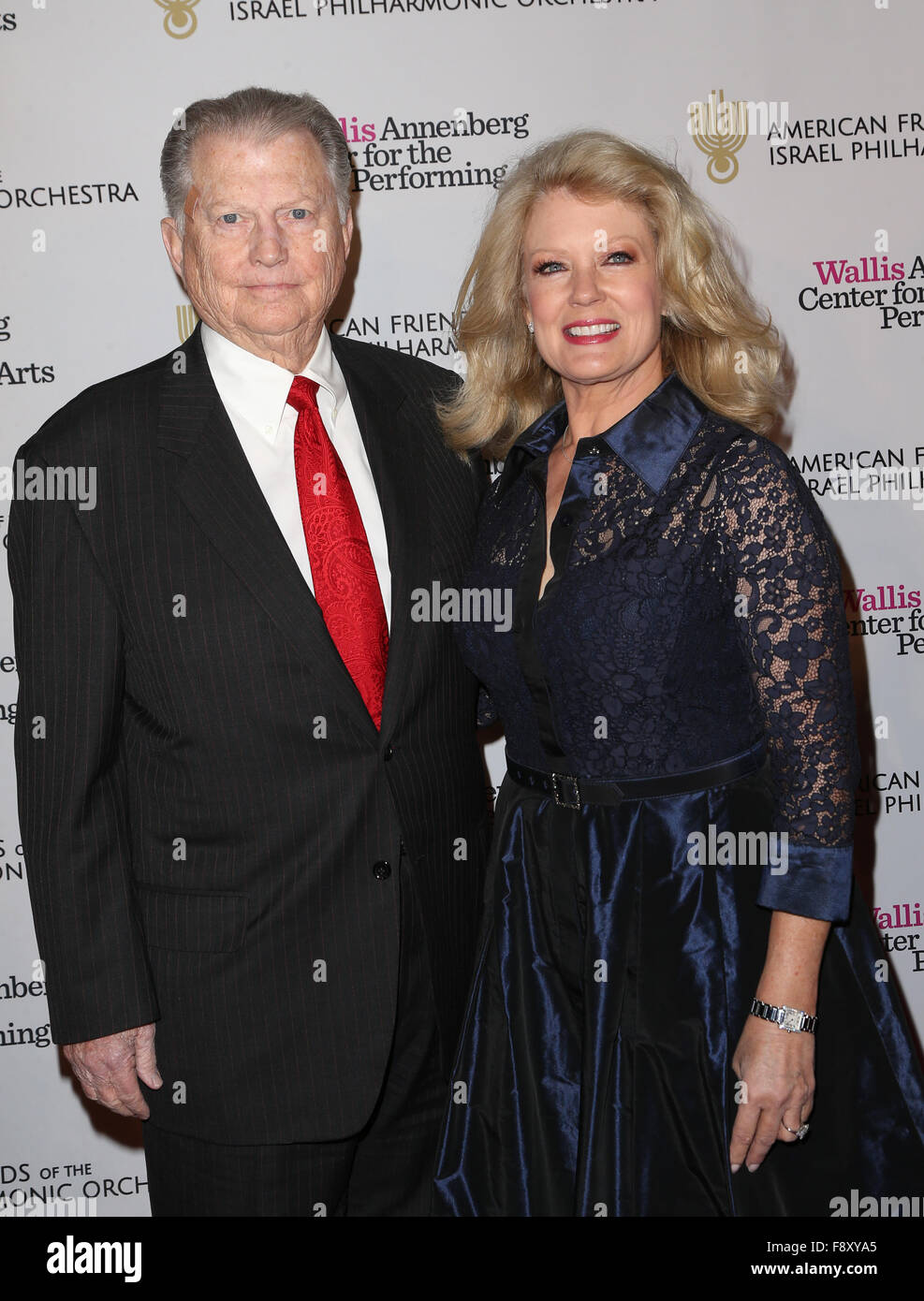 American Friends Of The Israel Philharmonic Orchestra Duet Gala  Featuring: Mary Hart, Burt Sugarman Where: Beverly Hills, California, United States When: 10 Nov 2015 Stock Photo