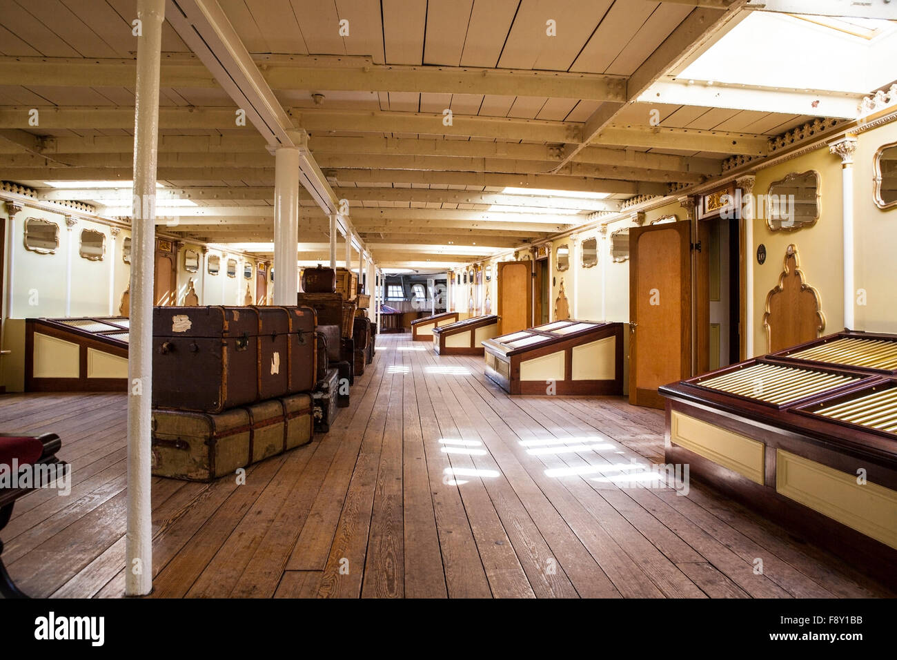 Below deck of the SS Great Britain in Bristol Stock Photo