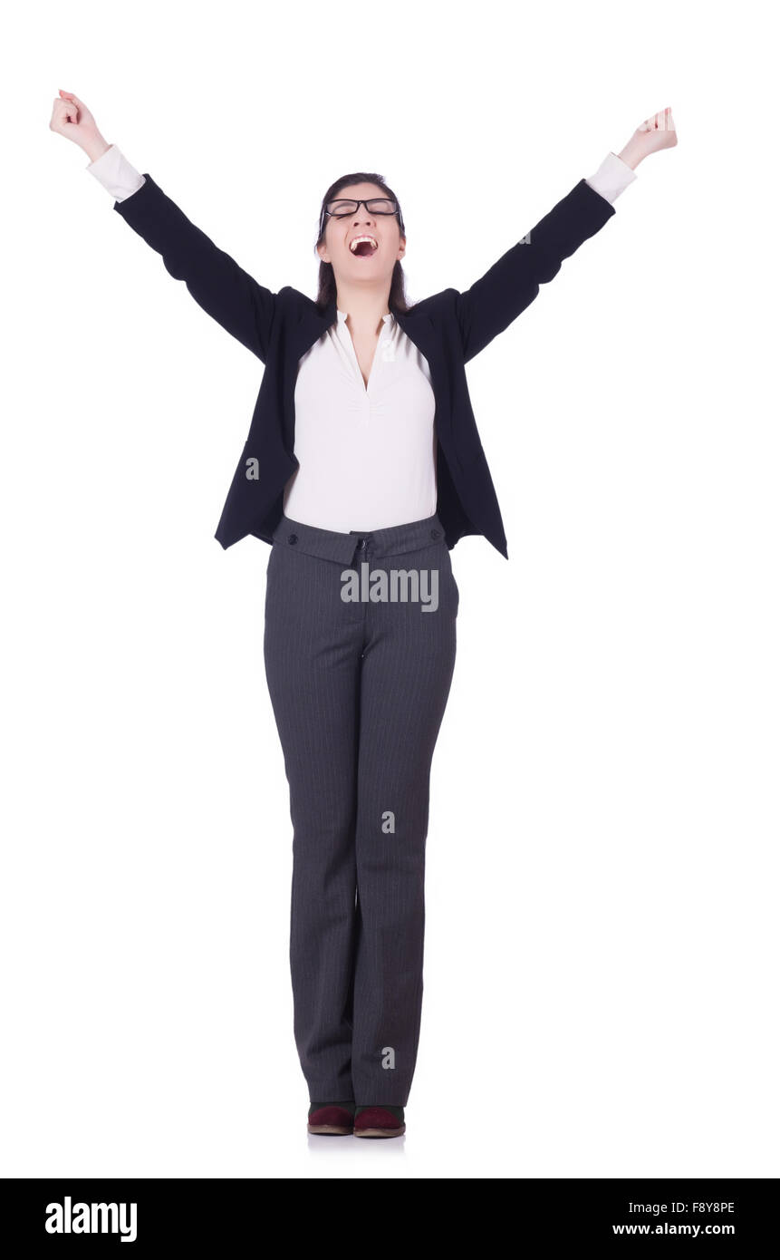 Woman businesswoman in business concept Stock Photo - Alamy