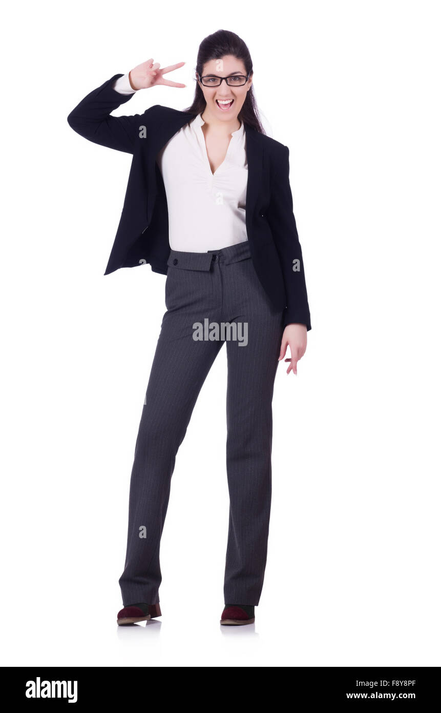 Woman businesswoman in business concept Stock Photo - Alamy