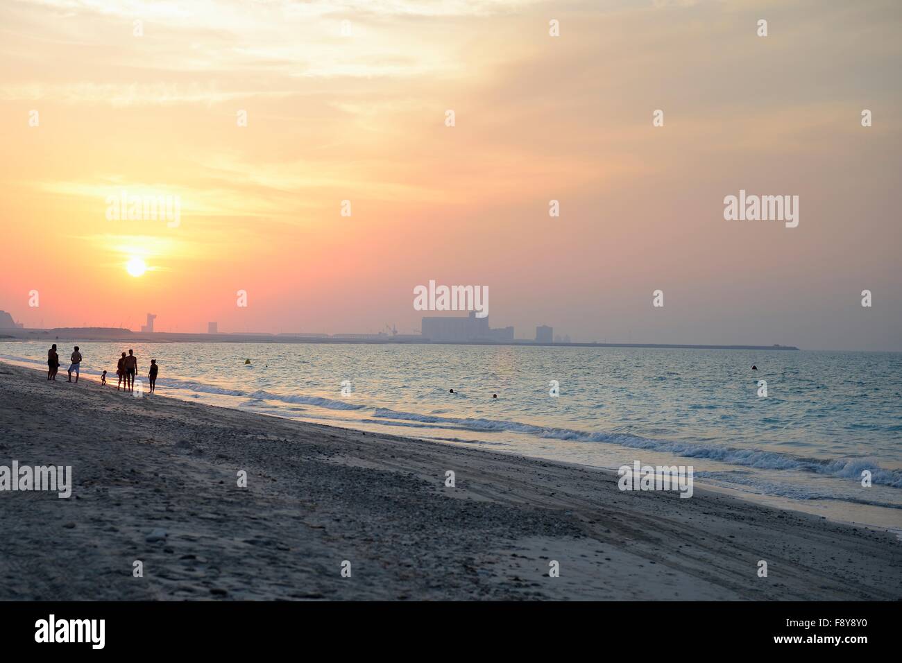 sunset on the beach, Stock Photo