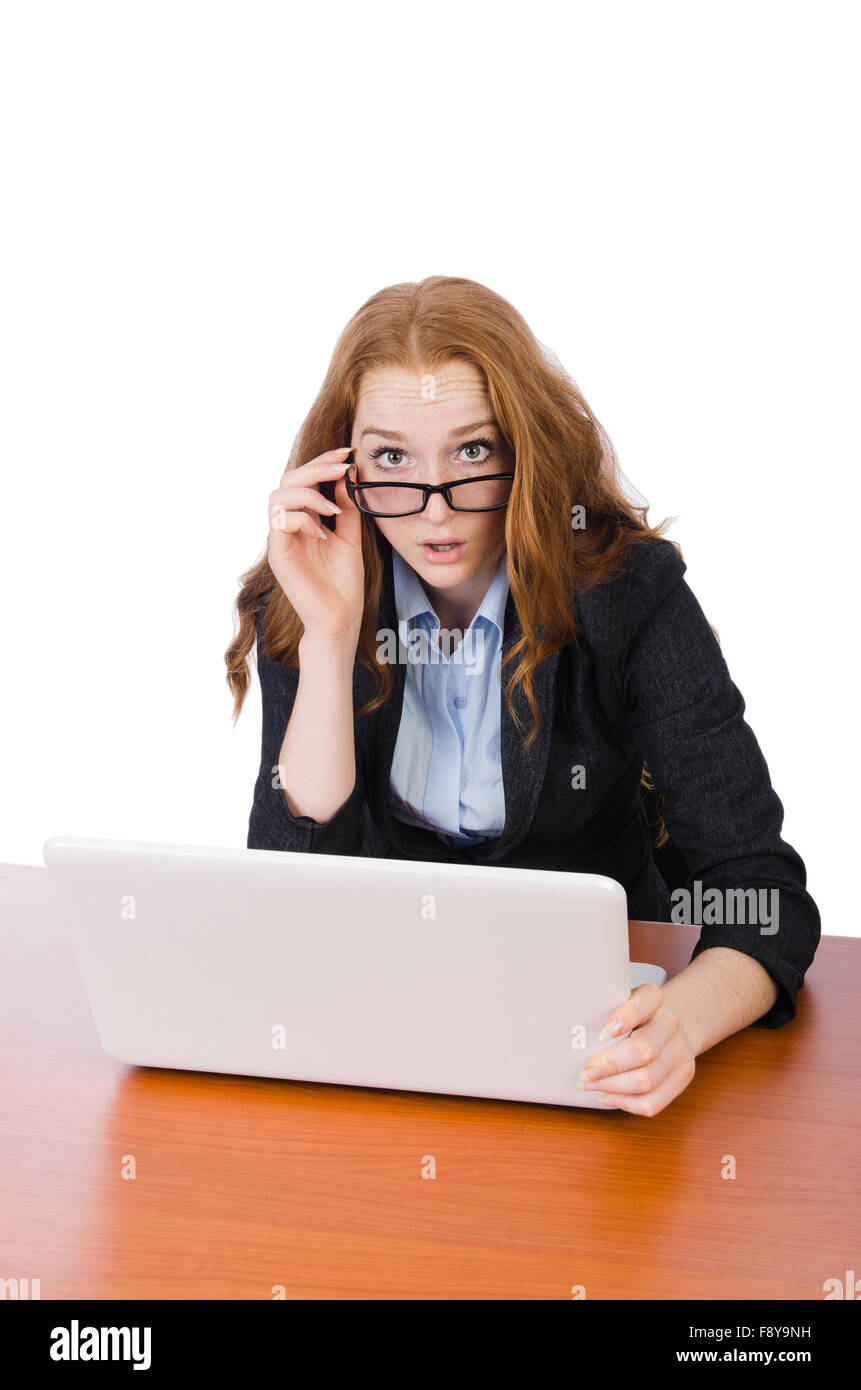 Woman businesswoman in business concept Stock Photo - Alamy