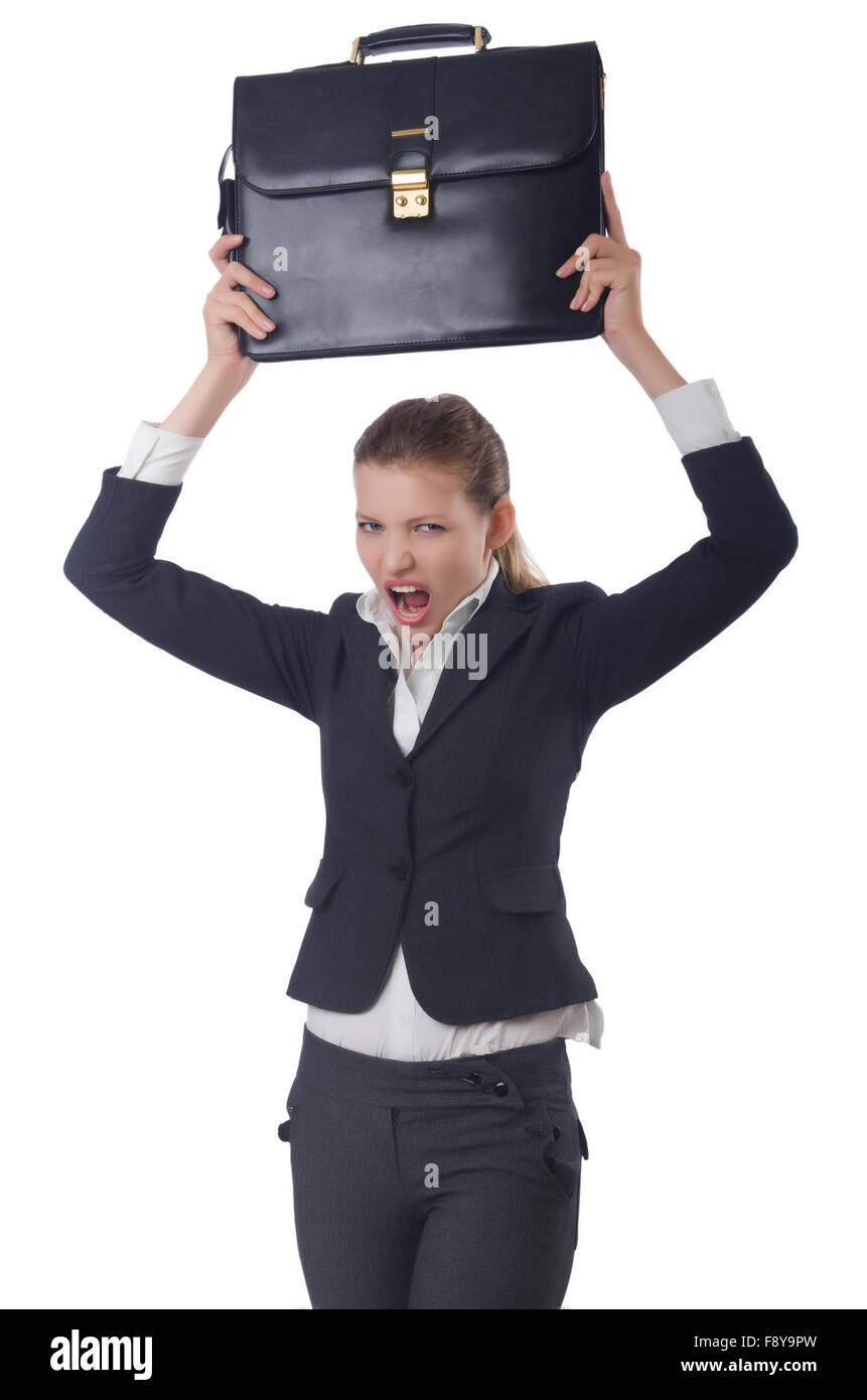Woman businesswoman in business concept Stock Photo - Alamy