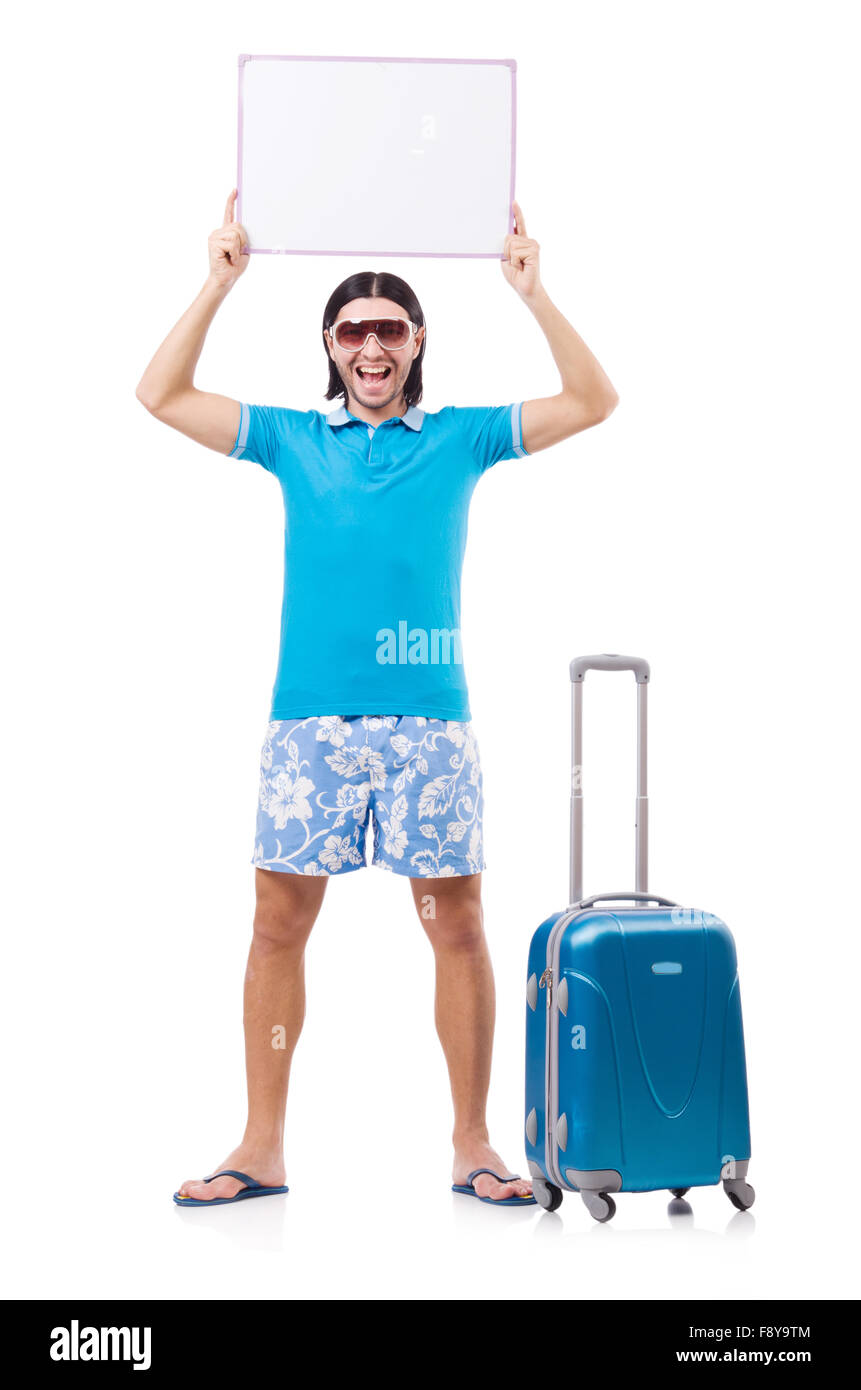 Travelling tourism concept isolated on white Stock Photo - Alamy