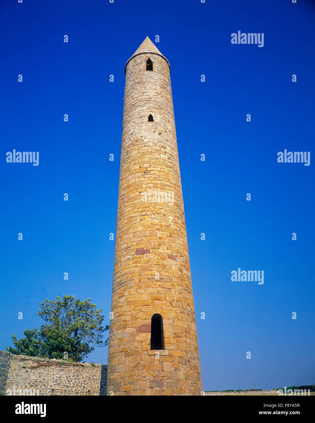 Round Tower, Co. Kerry, Ireland Stock Photo
