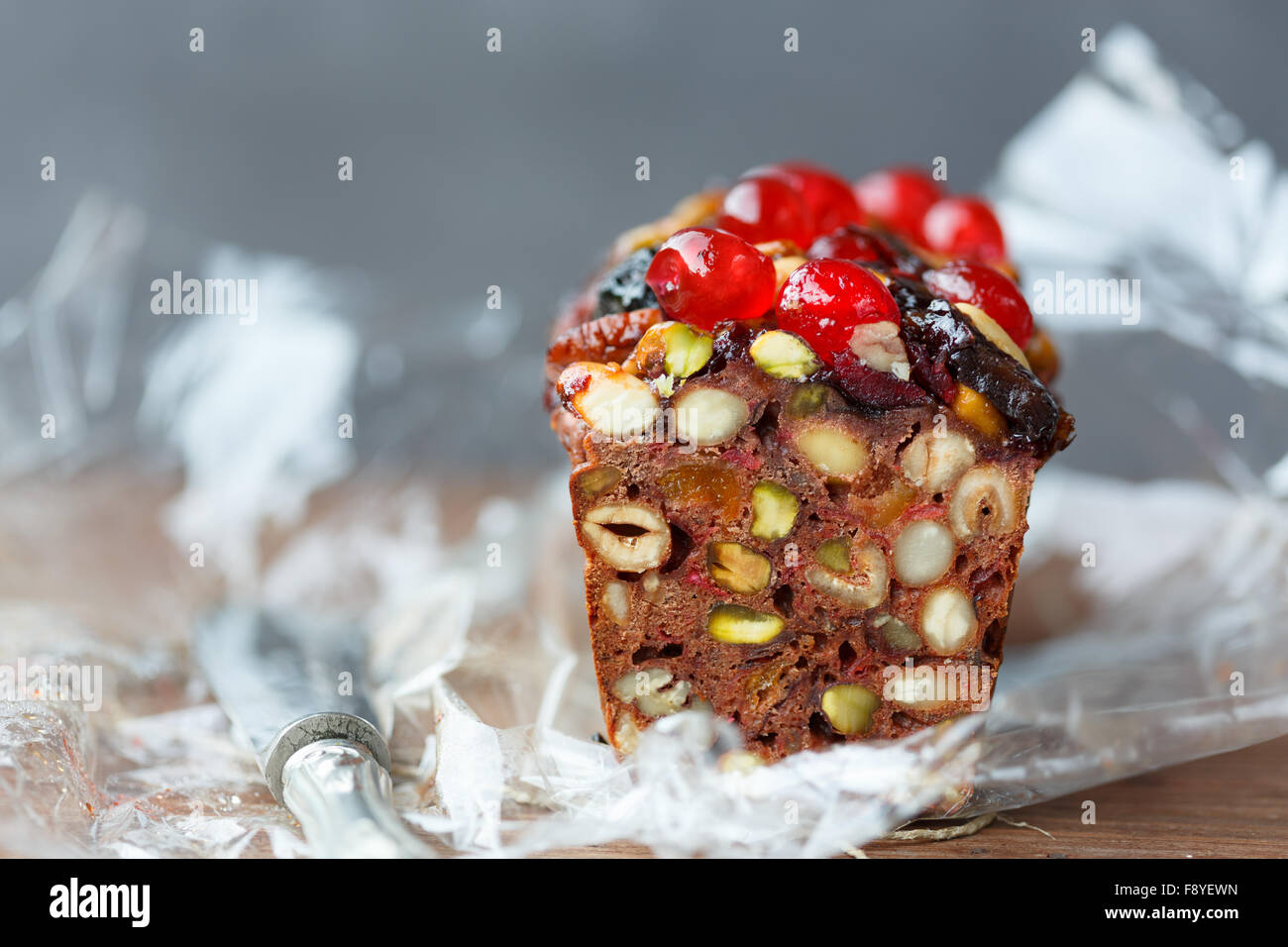 Christmas cake fruit Stock Photo