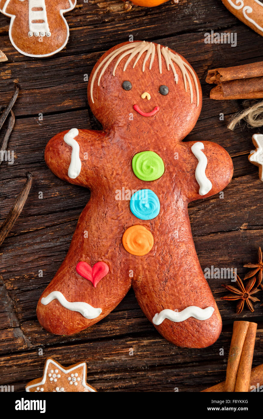 Gingerbread cookies on baking pan hi-res stock photography and images -  Alamy