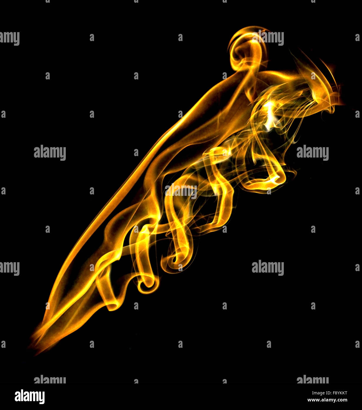 Gold fire flame Stock Photo Alamy