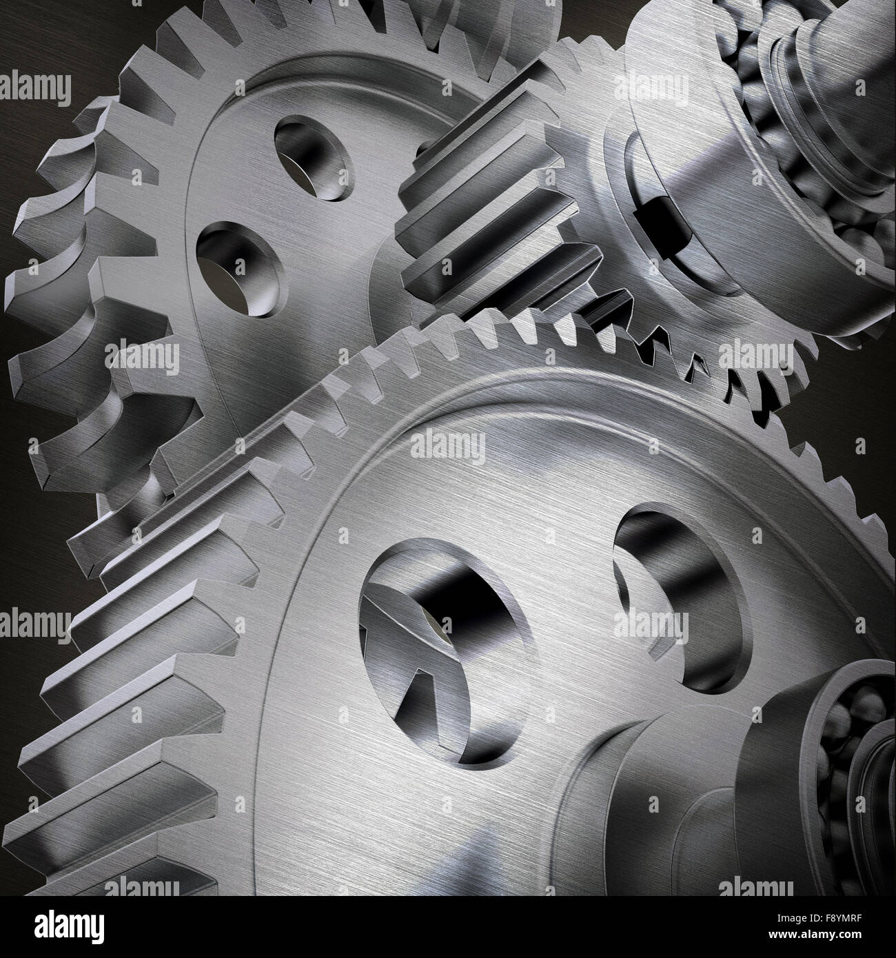 Cog gears joining together Stock Photo Alamy