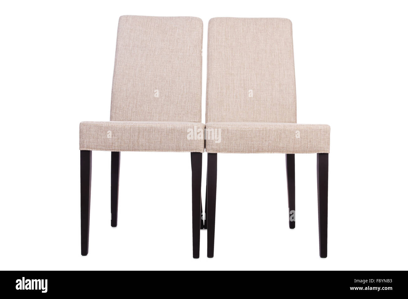 Set of chairs isolated on white Stock Photo - Alamy
