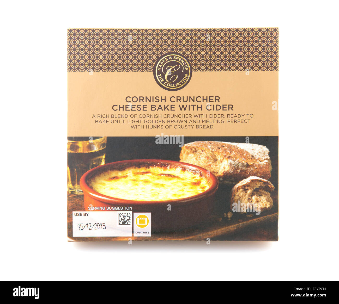 Marks And Spencer Cornish Cruncher Cheese Bake with Cider Stock Photo