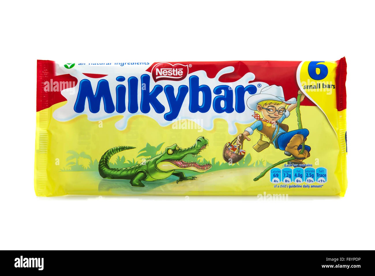 6 Pack of Milky Bars by Nestle on a white background Stock Photo Alamy