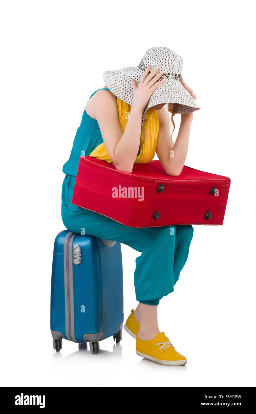 Travelling tourism concept isolated on white Stock Photo - Alamy