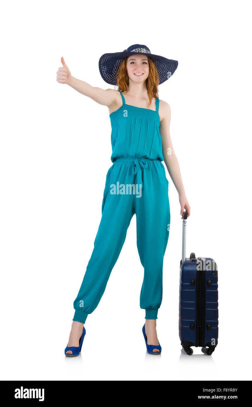 Travelling tourism concept isolated on white Stock Photo - Alamy