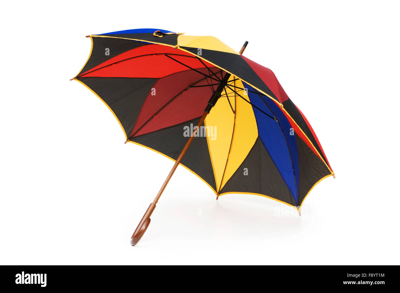 Colourful umbrella isolated on the white background Stock Photo - Alamy