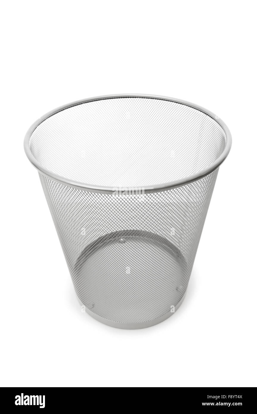 Garbage bin isolated on the white background Stock Photo - Alamy