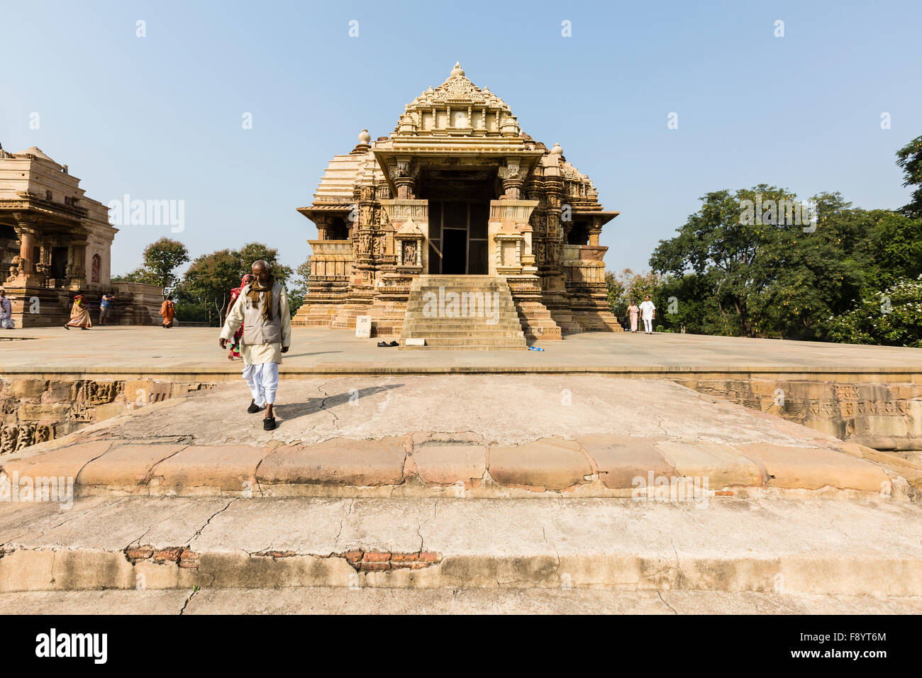 The UNESCO recognised temples in Khajuraho, Madhya Pradesh, India Stock Photo
