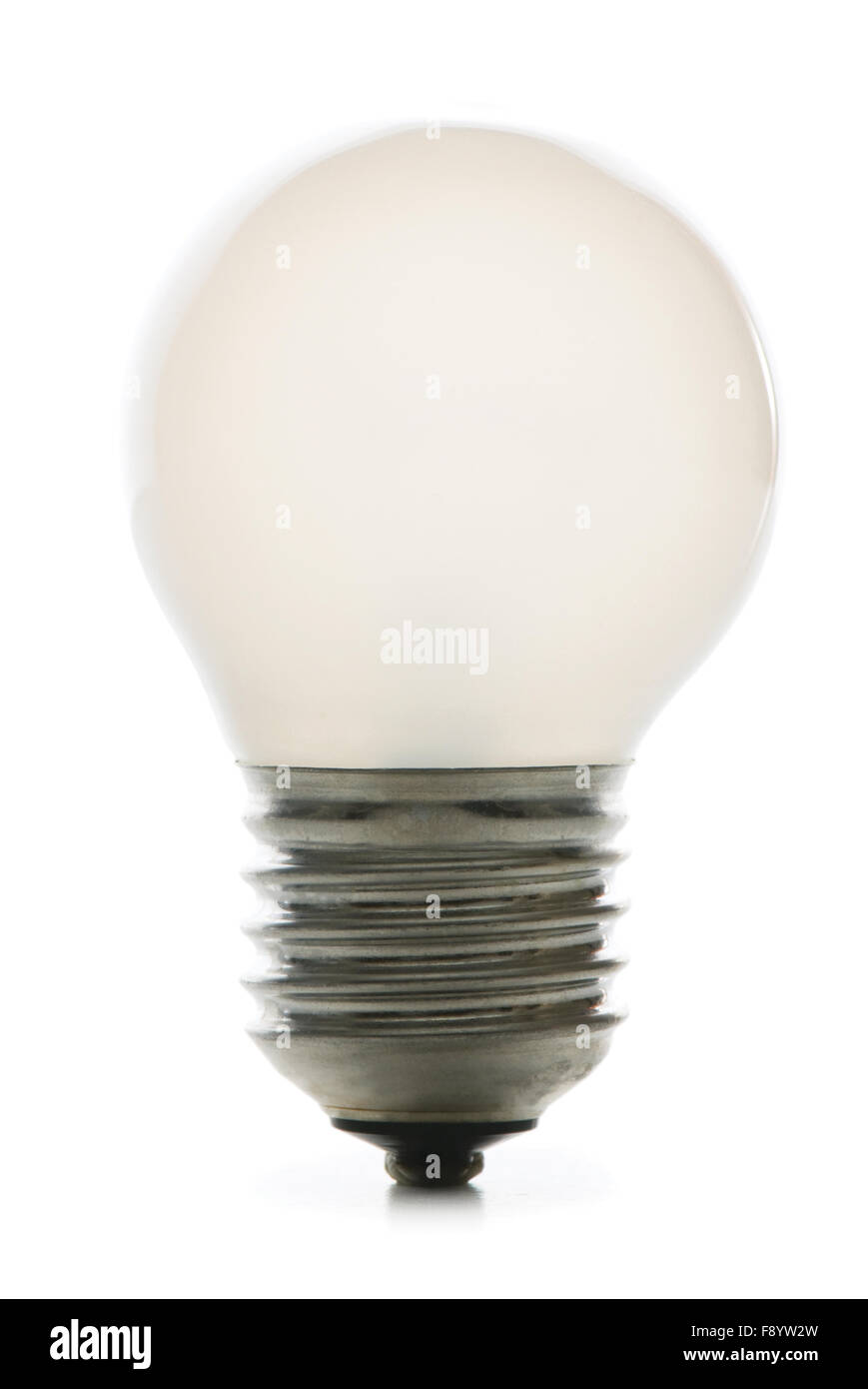 Light bulb isolated on the white background Stock Photo - Alamy